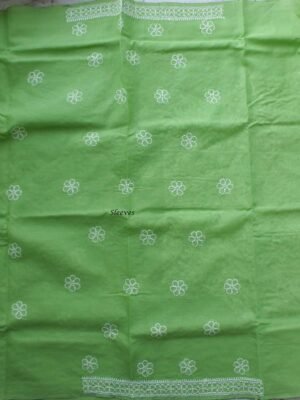 Leaf-Green-jaal-chikankari-cotton-salwar-suit at Shilphaat.com