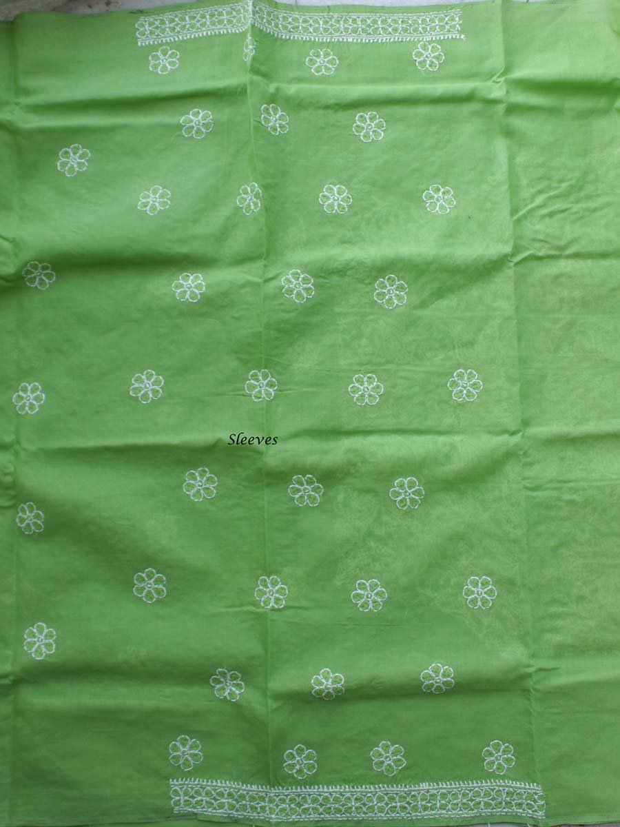Leaf-Green-jaal-chikankari-cotton-salwar-suit Leaf-Green-jaal-chikankari-cotton-salwar-suit at Shilphaat.com