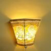 Yellow-peacocks-Tholu-Bommalata-wall-lamp at Shilphaat.com