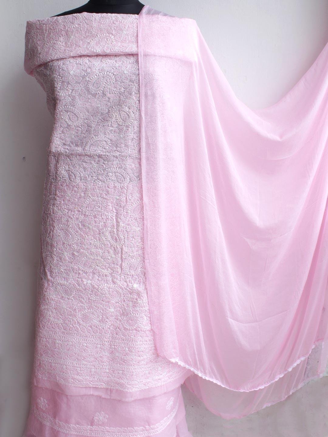 Baby-Pink-chikankari-cotton-3pc-ladies-suit-Shilphaat Baby-Pink-chikankari-cotton-3pc-ladies-suit-Shilphaat