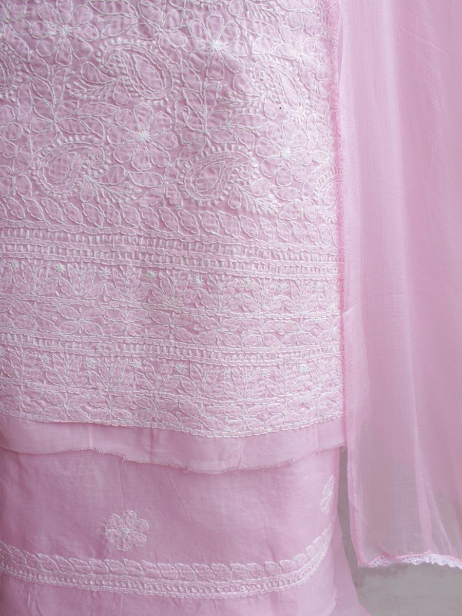 Baby-Pink-chikankari-cotton-3pc-lucknowi-suit-suit Baby-Pink-chikankari-cotton-3pc-lucknowi-suit-suit at Shilphaat.com