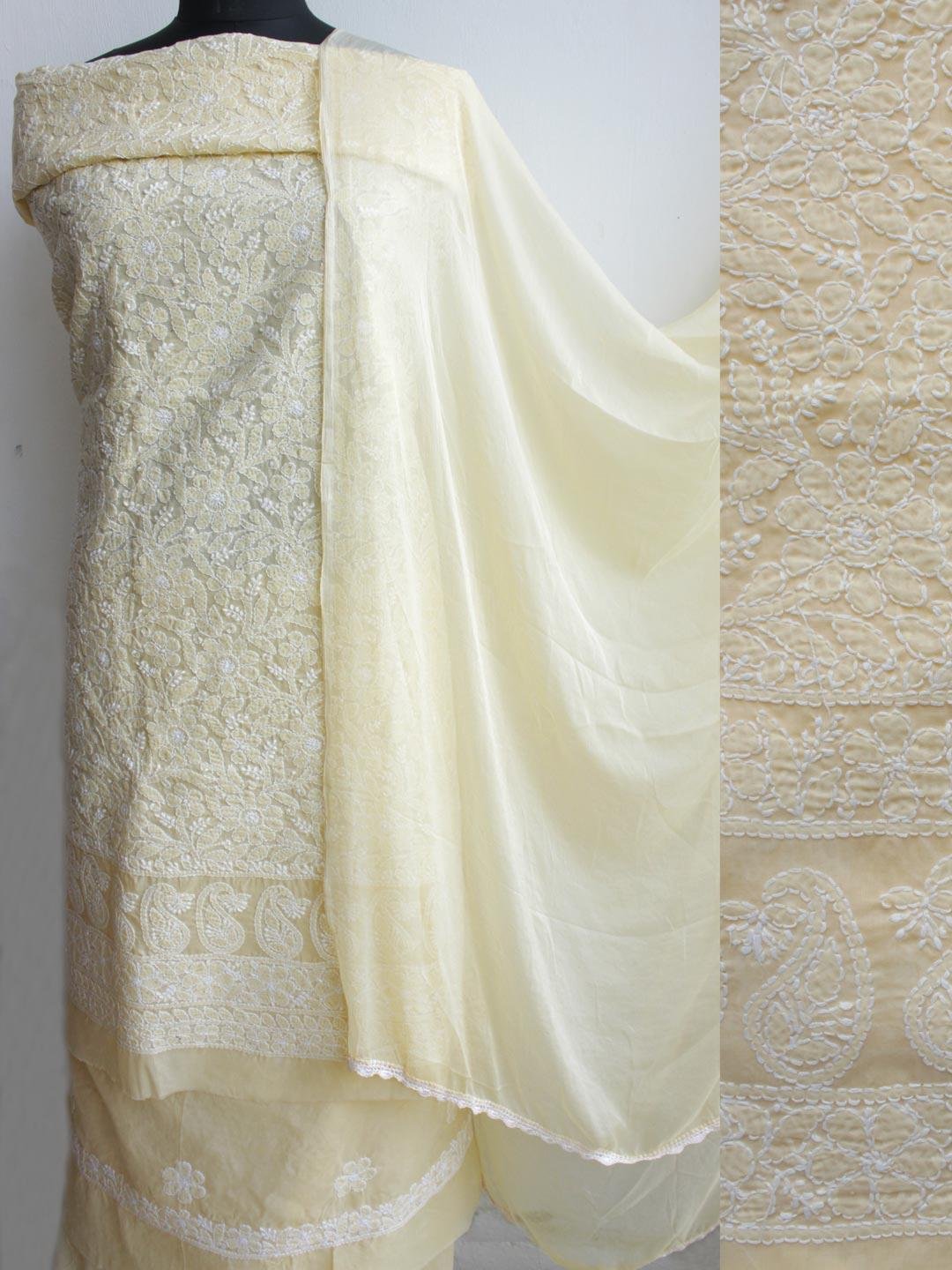 Butter-Yellow--chikankari-cotton-salwar-suit Butter-Yellow--chikankari-cotton-salwar-suit at Shilphaat.com