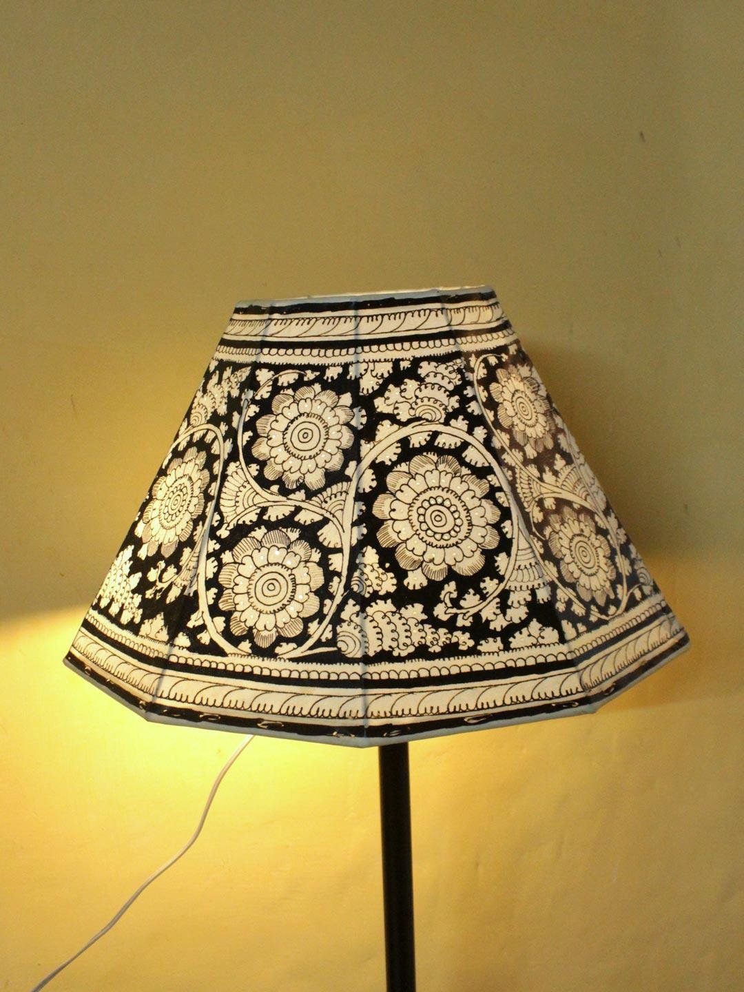 Big-Black-and-white-Tholu-Bommalata-Lampshade Big-Black-and-white-Tholu-Bommalata-Lampshade at Shilphaat.com