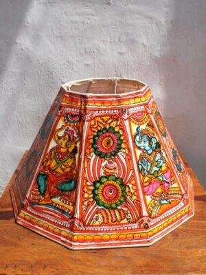 Ganesha-big-Leather-Lampshade at Shilphaat.com