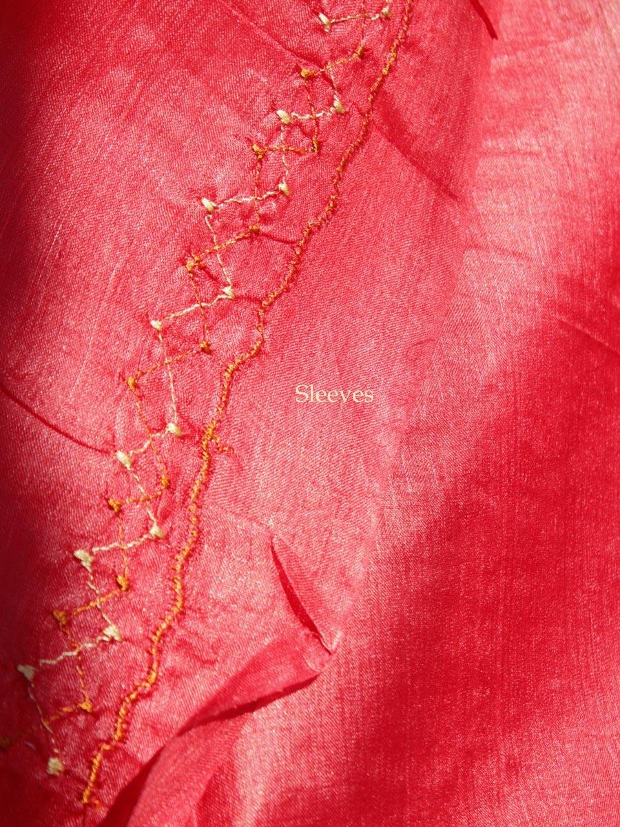 Sindur-Red-gents-silk-kurta-fabric Sindur-Red-gents-silk-kurta-fabric at Shilphaat.com