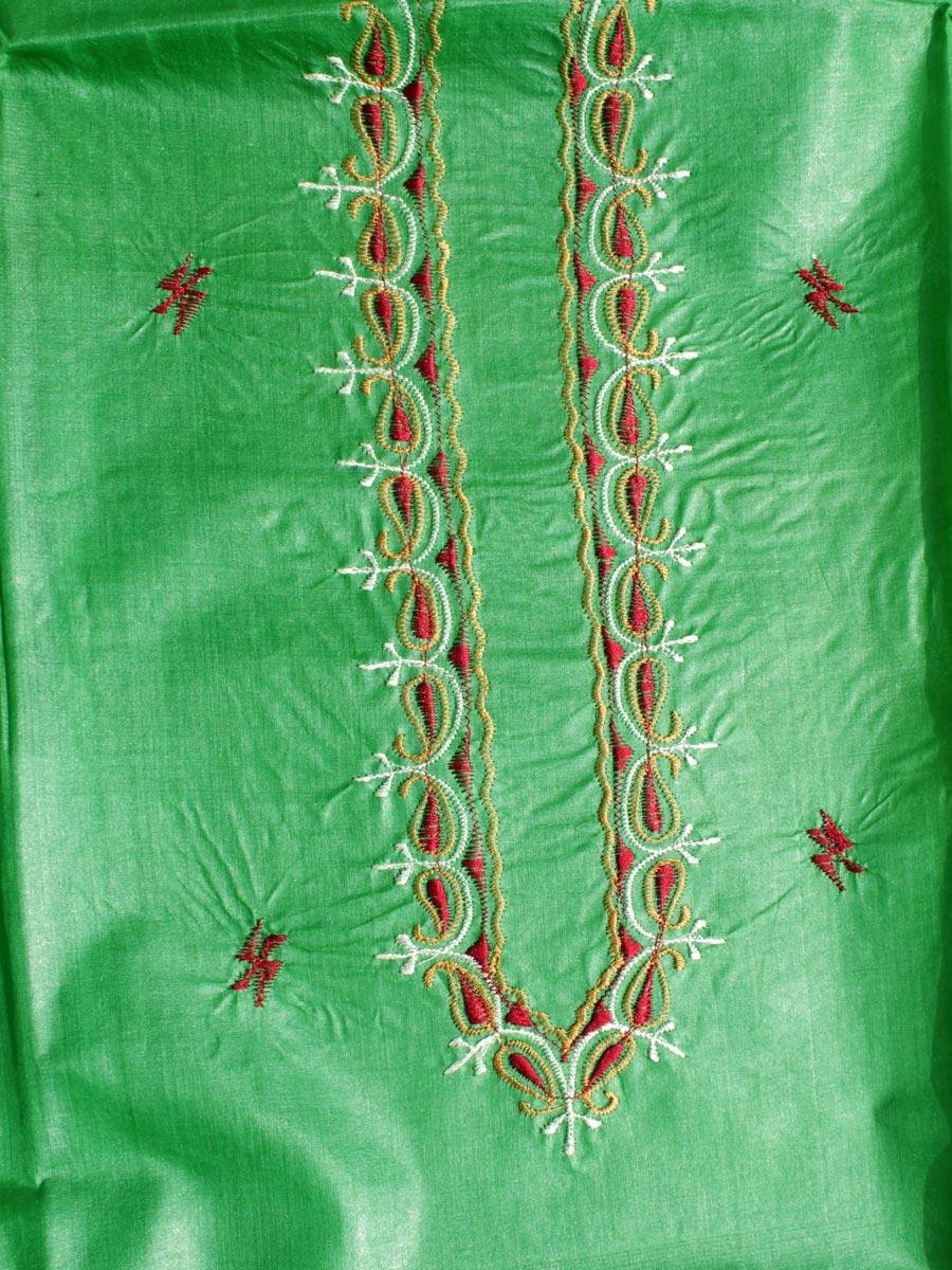 Emerald-Green-gents-tussar-silk-kuta-fabric Emerald-Green-gents-tussar-silk-kuta-fabric at Shilphaat.com
