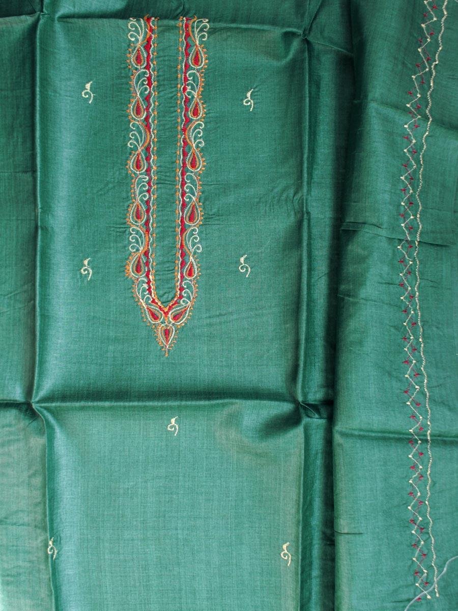 Dark-Emerald-Green-Mens-pure-silk-kurta-fabric Dark-Emerald-Green-Mens-pure-silk-kurta-fabric at Shilphaat.com