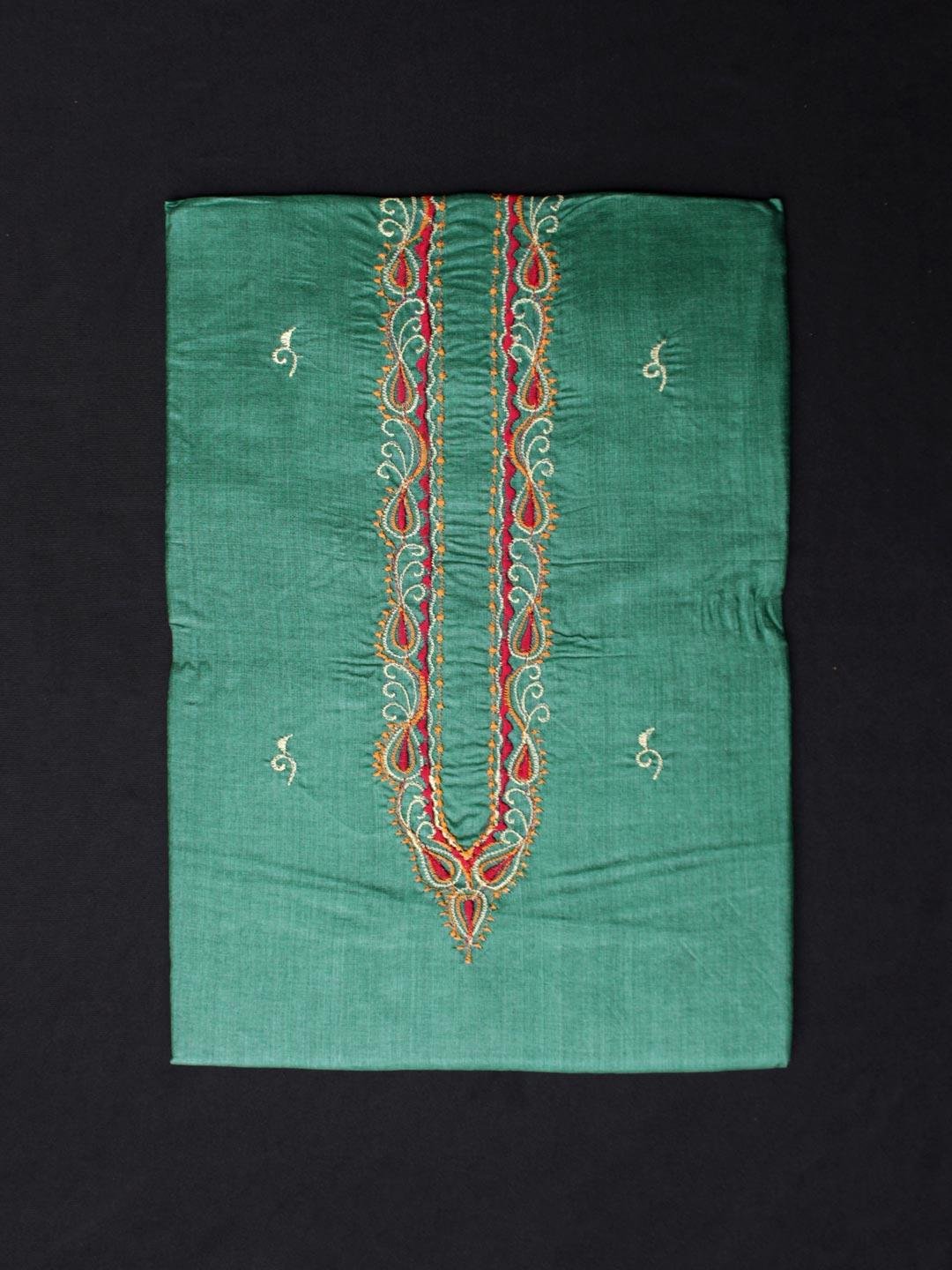 Dark-Emerald-Green-mens-silk-kurta-fabric Dark-Emerald-Green-mens-silk-kurta-fabric at Shilphaat.com