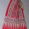 Maroon-Red-Modal-silk-Ajrakh-stole at Shilphaat.com