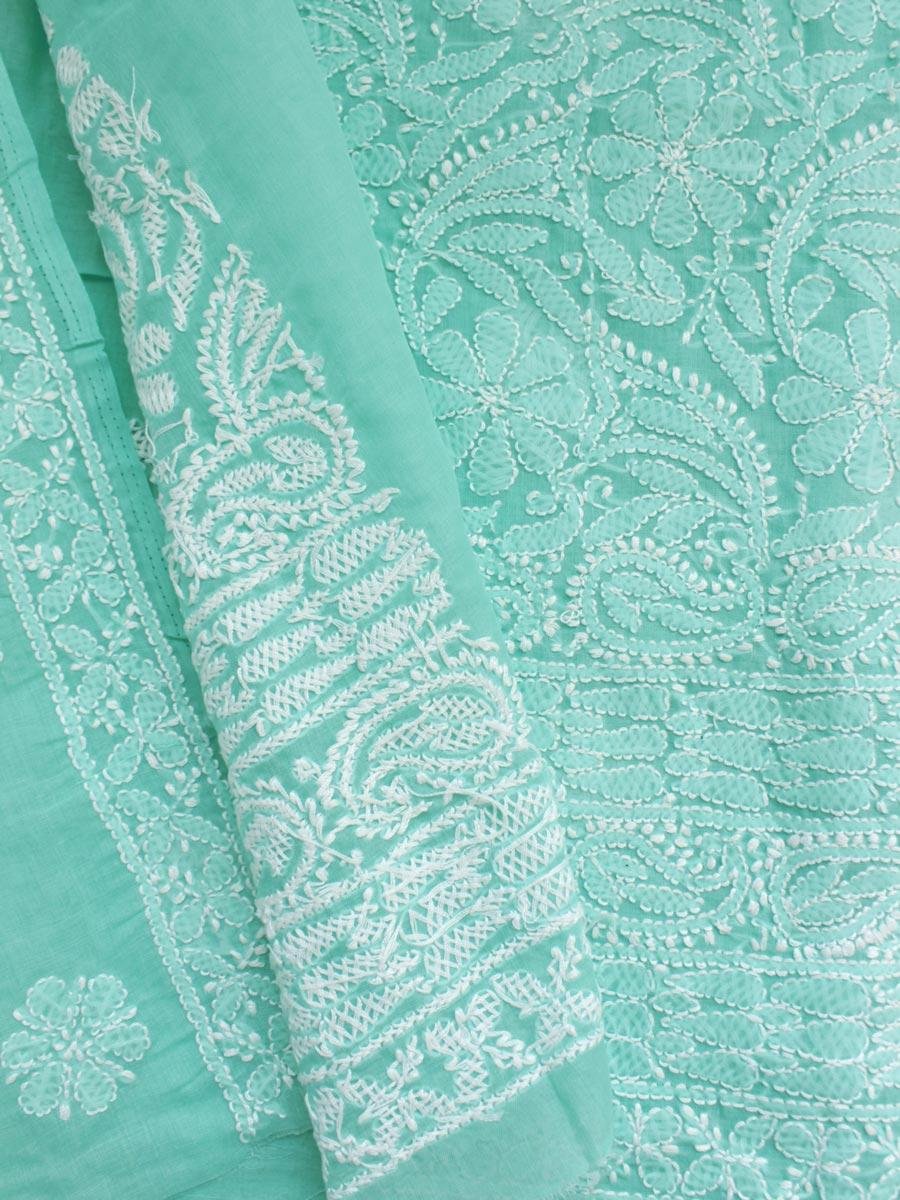 Seafoam-Green-chikankari-cotton-kurta-fabric-for-women Seafoam-Green-chikankari-cotton-kurta-fabric-for-women