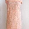 Pastel-orange-cotton-Chikankari-Kurta-Fabric at Shilphaat.com
