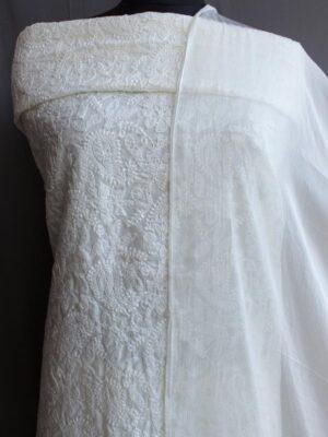 Cream-chikankari-cotton-3pc-ladies-suit