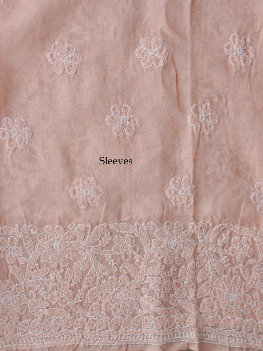 Peach-cotton-chikankri-Ladies-kurta-fabric Peach-cotton-chikankri-Ladies-kurta-fabric
