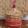 Saubhagyavati-Bhav-medium-wooden-Sindoor-box at Shilphaat.com