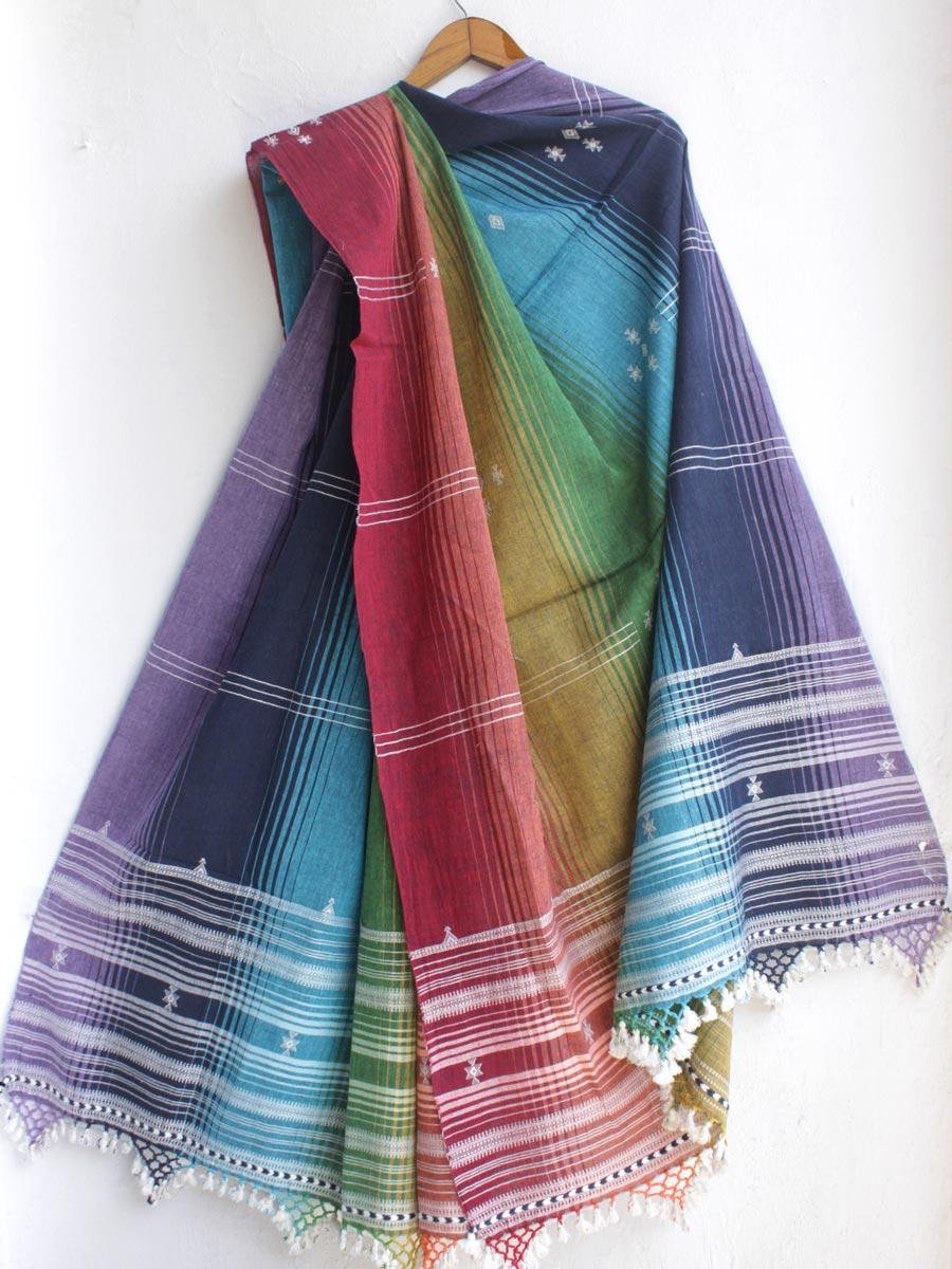Kala-cotton-handwoven-multicolour-bhujodi-dupatta Kala-cotton-handwoven-multicolour-bhujodi-dupatta