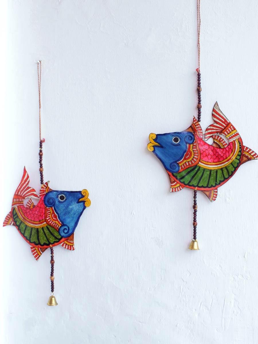 Big-Fish-tholu-Bommalata-Door-hanging-pair Big-Fish-tholu-Bommalata-Door-hanging-pair