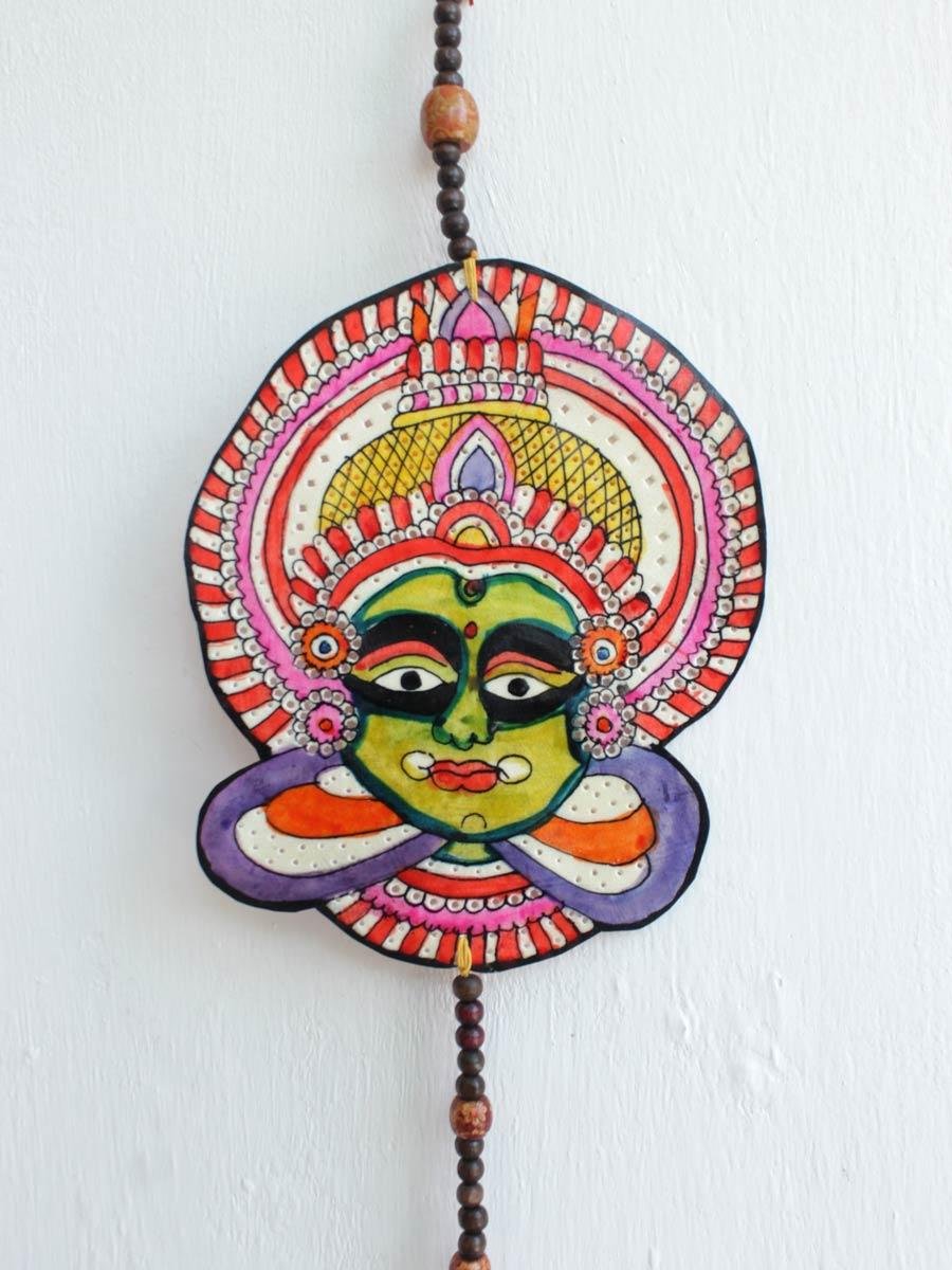 Green-kathakali-leather-door-hanging Green-kathakali-leather-door-hanging